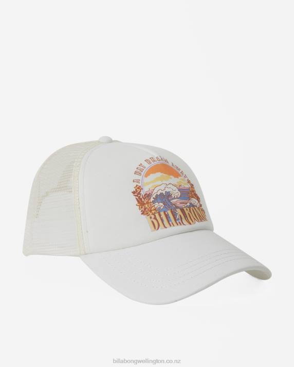 Women Salt Crystal Billabong Aloha Forever Trucker Hat 80P82437
