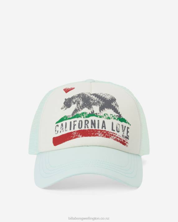 Women Soft Mint Billabong Pitstop Trucker Hat 80P82487