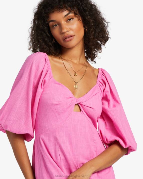 Women Flirty Fuchsia Billabong Paradise Cove Maxi Dress 80P81763