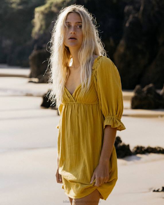 Women Golden Touch Billabong Perfect Paradise Babydoll Dress 80P82260