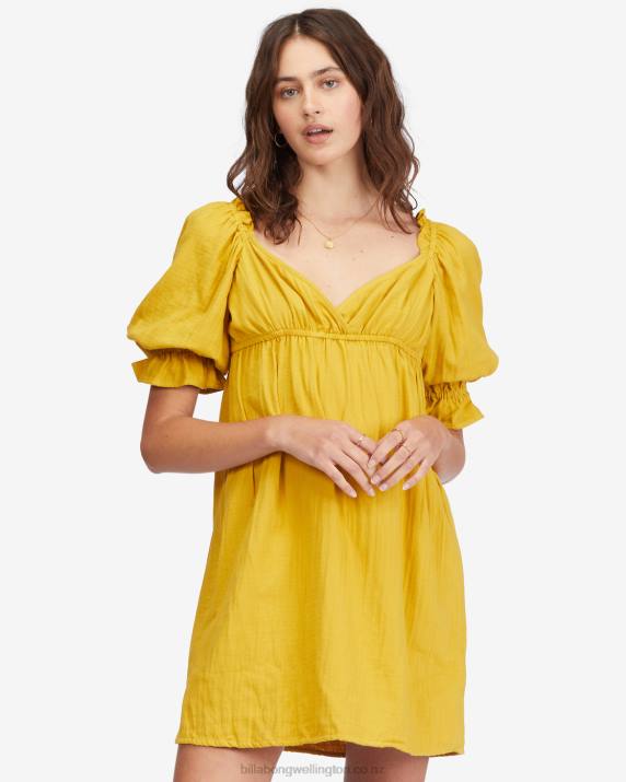 Women Golden Touch Billabong Perfect Paradise Babydoll Dress 80P82260