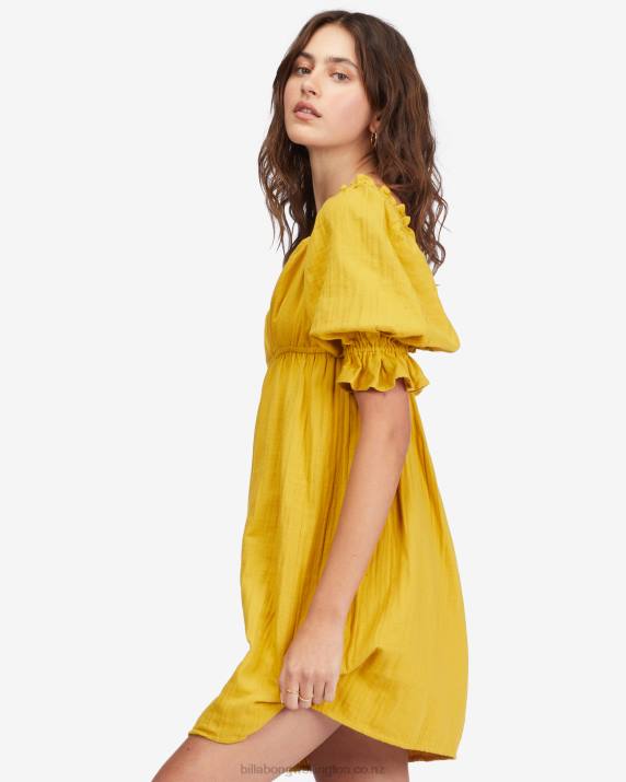 Women Golden Touch Billabong Perfect Paradise Babydoll Dress 80P82260
