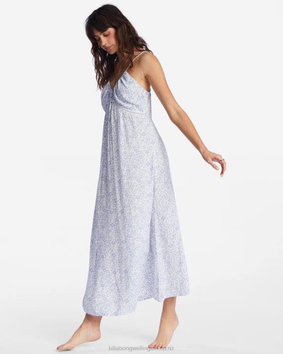 Women Good Tides Billabong Slip Away Midi Slip Dress 80P82193