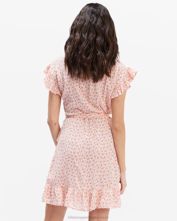 Women Melon Billabong Wrap And Roll Woven Dress 80P82309