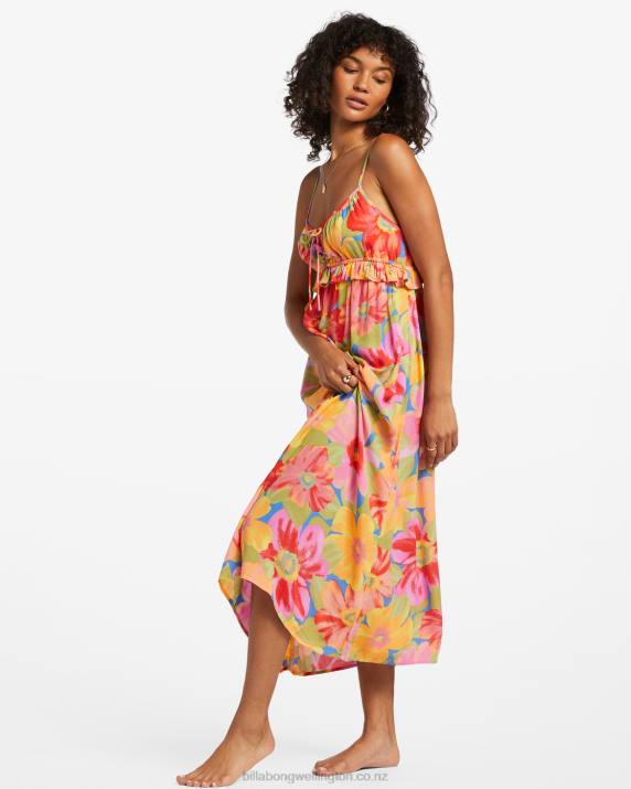 Women Multi Billabong Rebel Heart Midi Slip Dress 80P81827