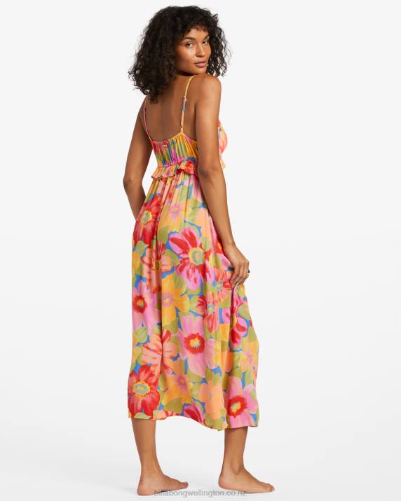 Women Multi Billabong Rebel Heart Midi Slip Dress 80P81827