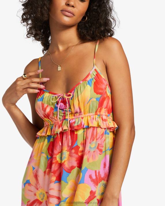 Women Multi Billabong Rebel Heart Midi Slip Dress 80P81827