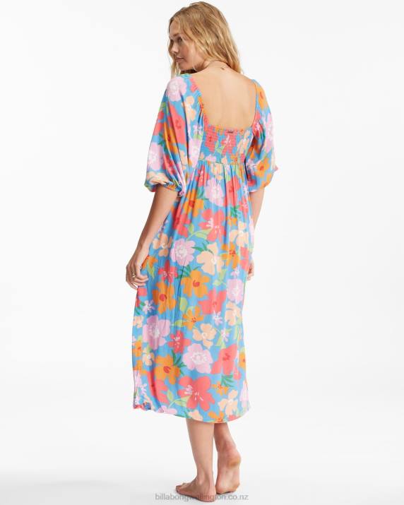 Women Multi Billabong Swept Away Midi Dress 80P82337