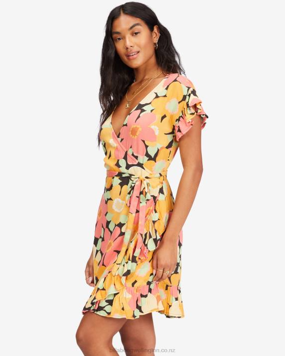 Women Multi Billabong Wrap And Roll Woven Dress 80P82279