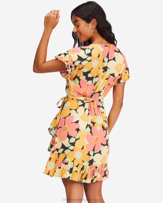 Women Multi Billabong Wrap And Roll Woven Dress 80P82279