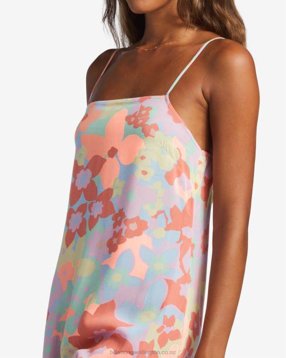 Women Peach Pie Billabong Weekend Waves Midi Dress 80P81790