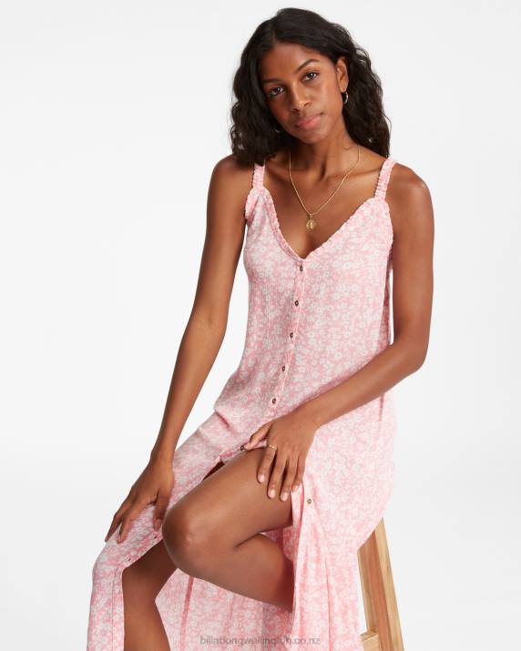Women Pink Sunset Billabong Sweet Edges Dress 80P82371