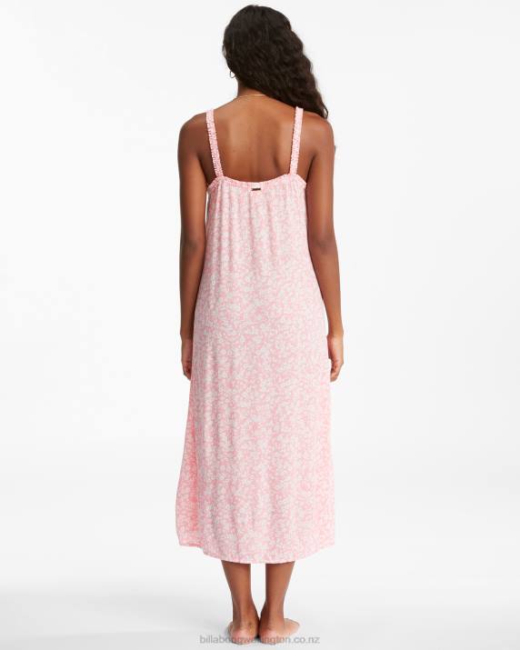 Women Pink Sunset Billabong Sweet Edges Dress 80P82371