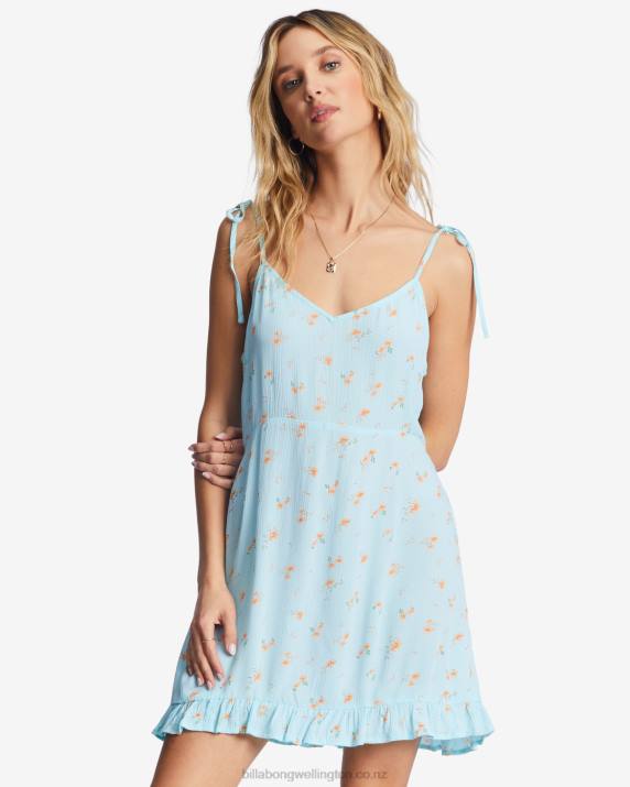 Women Pure Aqua Billabong Heart Breaker Strappy Dress 80P82112