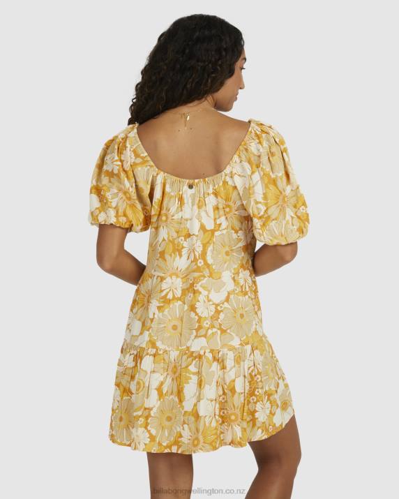 Women Rust Billabong Dalilah Full Moon Mini Dress 80P82191