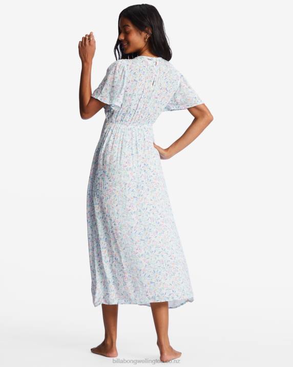 Women Salt Crystal Billabong Jet Set Midi Dress 80P82098