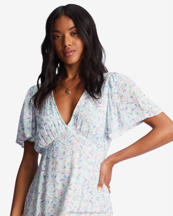 Women Salt Crystal Billabong Jet Set Midi Dress 80P82098