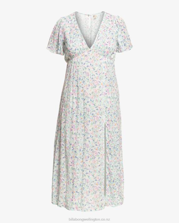 Women Salt Crystal Billabong Jet Set Midi Dress 80P82098