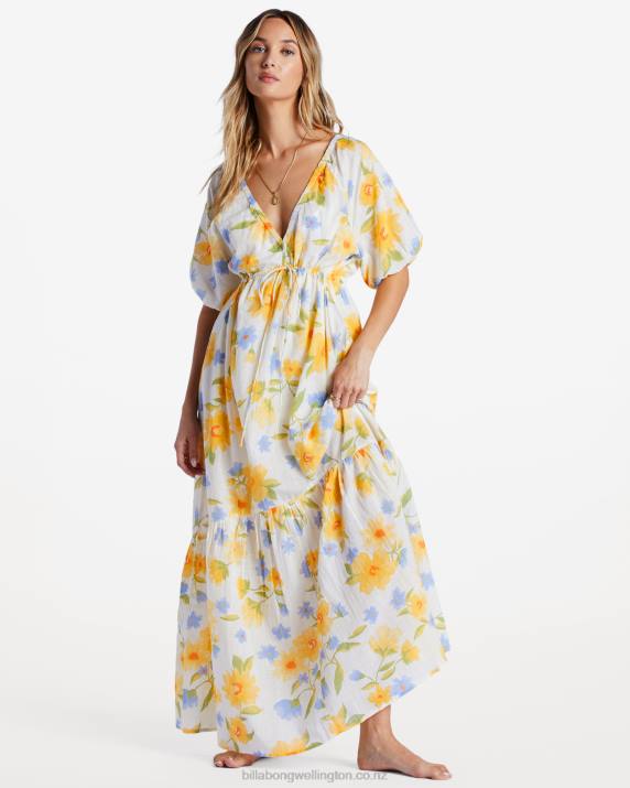 Women Salt Crystal Billabong Lost In Love Maxi Dress 80P82063