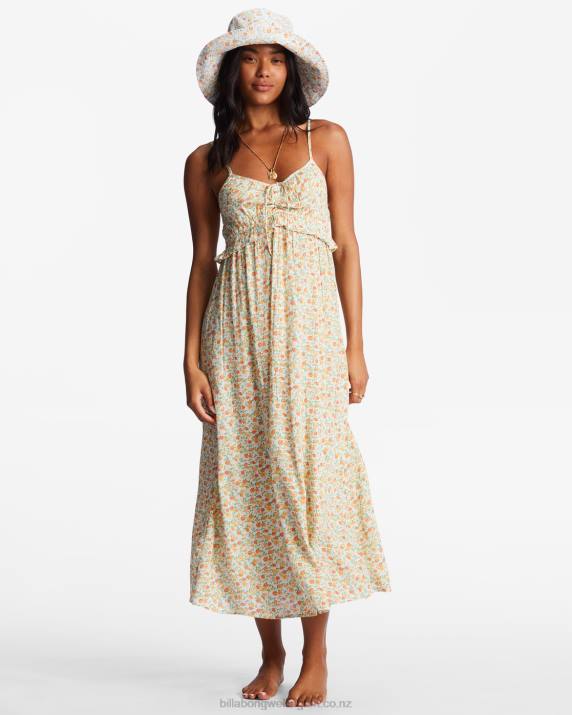 Women Salt Crystal Billabong Rebel Heart Midi Slip Dress 80P81982