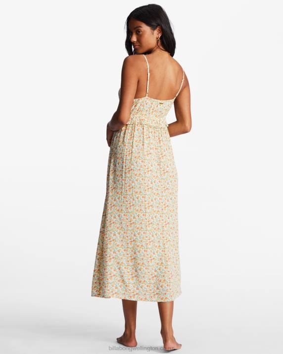 Women Salt Crystal Billabong Rebel Heart Midi Slip Dress 80P81982