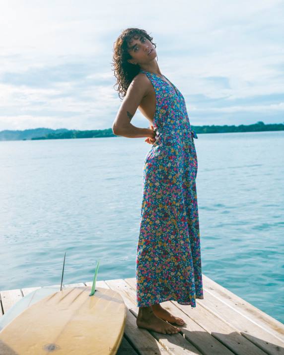 Women Seaside Billabong Lets Hang Midi Dress 80P81844