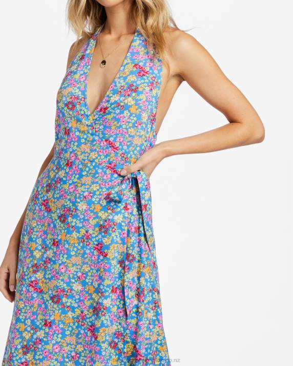 Women Seaside Billabong Lets Hang Midi Dress 80P81844