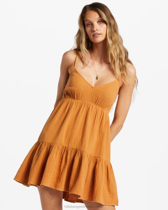 Women Summer Spice Billabong Wave After Wave Mini Dress 80P81843