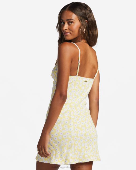 Women Sunbeam Billabong Sunny Garden Rib Knit Dress 80P82830