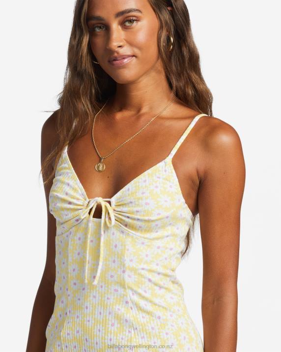 Women Sunbeam Billabong Sunny Garden Rib Knit Dress 80P82830
