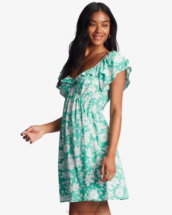 Women Sweet Grass Billabong Enchant Me Mini Dress 80P82009