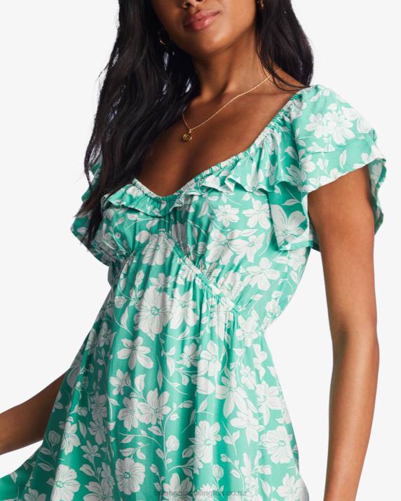 Women Sweet Grass Billabong Enchant Me Mini Dress 80P82009