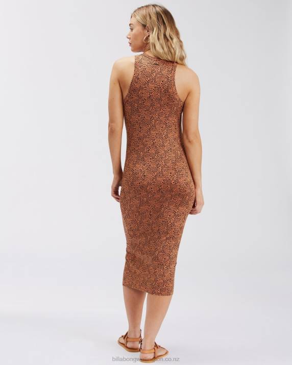 Women Toffee Billabong Tomboy Tank Midi Dress 80P82372