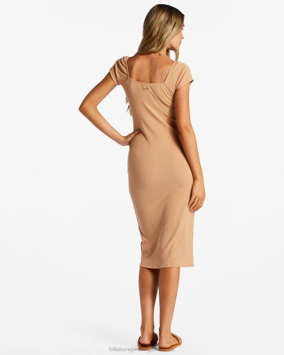 Women Truffle Billabong New Mood Midi Dress 80P82083