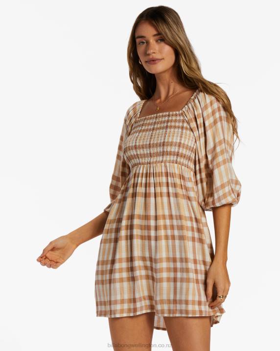 Women Truffle Billabong Paradise Days Mini Dress 80P82091