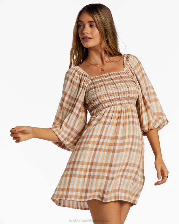 Women Truffle Billabong Paradise Days Mini Dress 80P82091