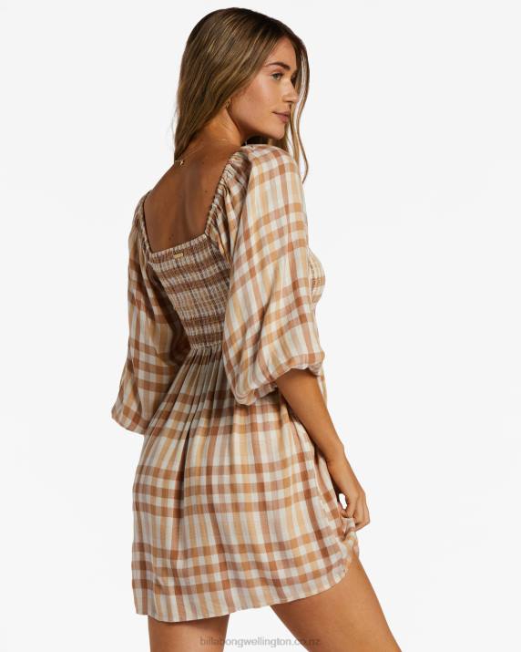 Women Truffle Billabong Paradise Days Mini Dress 80P82091
