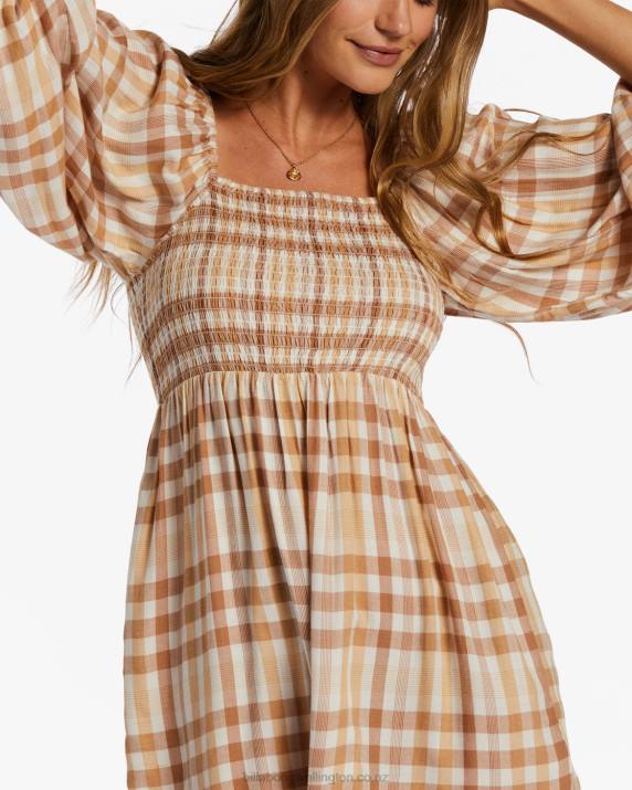 Women Truffle Billabong Paradise Days Mini Dress 80P82091