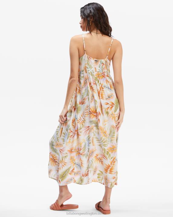 Women White/Multi Billabong Twist It Dress 80P82374