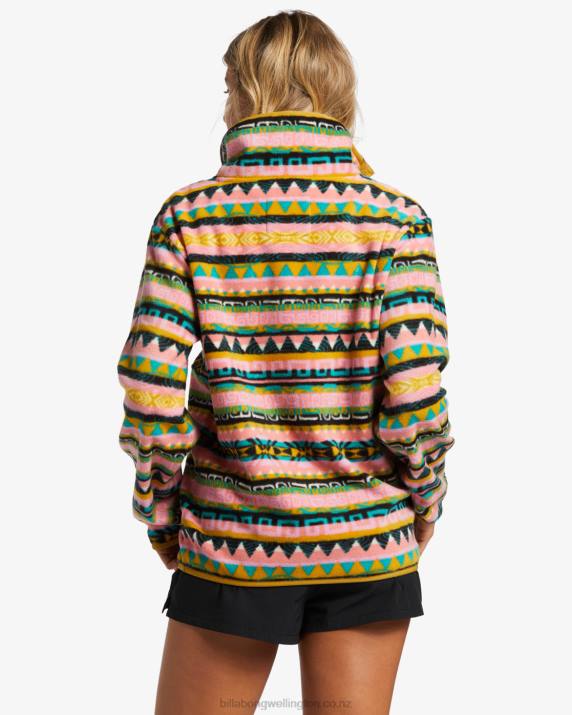 Women Multi Billabong Switchback Lite Mock Neck Fleece 80P81783