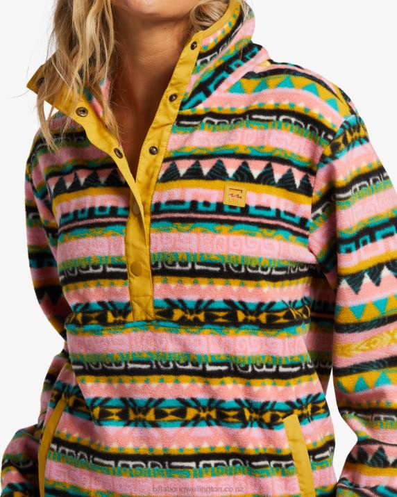 Women Multi Billabong Switchback Lite Mock Neck Fleece 80P81783
