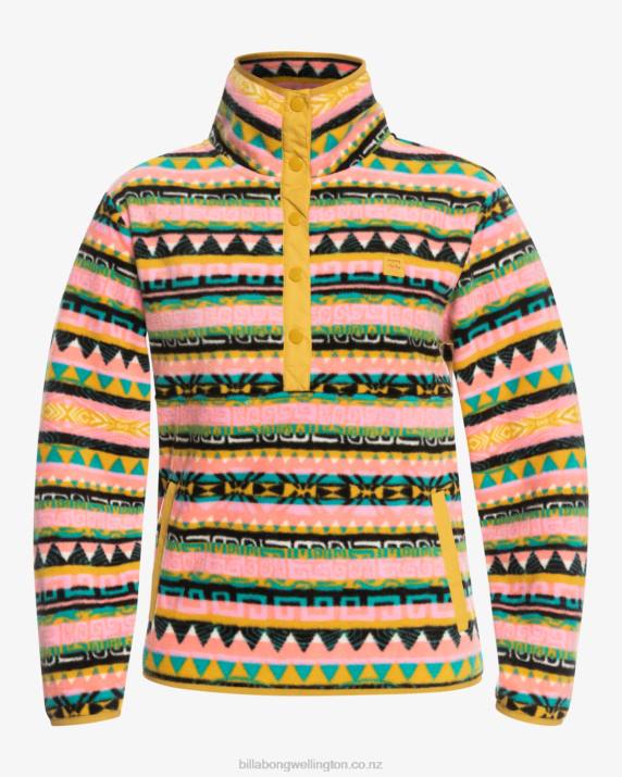 Women Multi Billabong Switchback Lite Mock Neck Fleece 80P81783