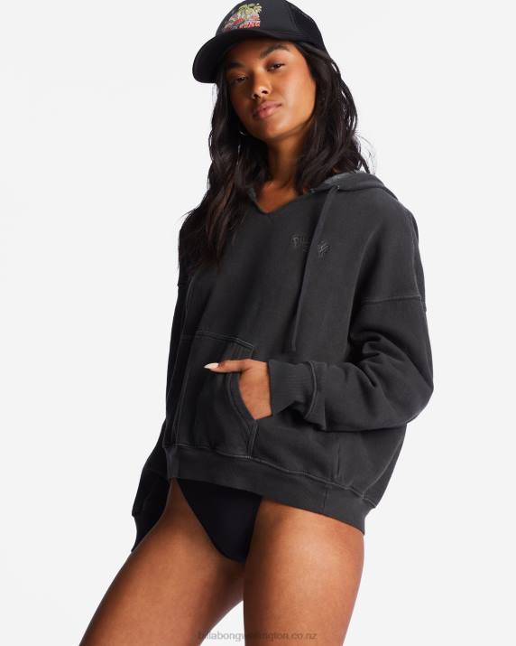 Women Black Sands Billabong Forever Saturday Hoodie 80P82017
