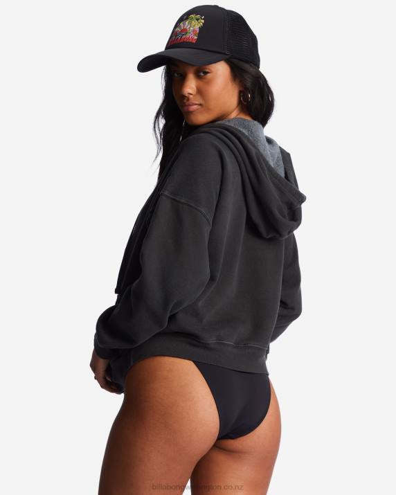 Women Black Sands Billabong Forever Saturday Hoodie 80P82017