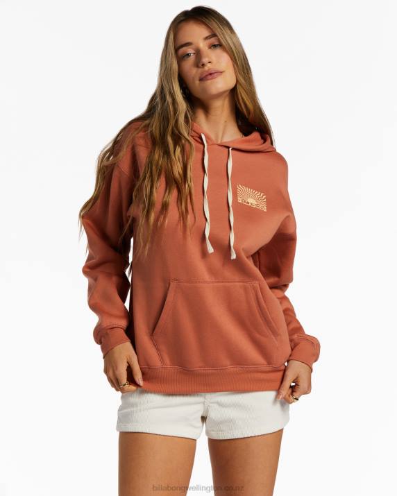 Women Henna Billabong Suns Up Hoodie 80P82043