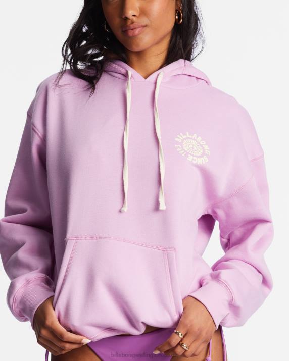 Women Lilac Dream Billabong Peace Out Hoodie 80P82157