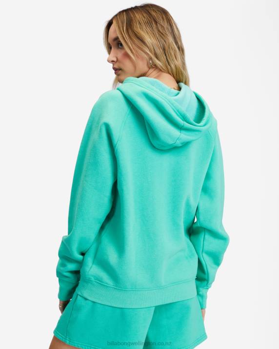 Women Tropical Green Billabong Legacy 2.0 Oversized Hoodie 80P82367