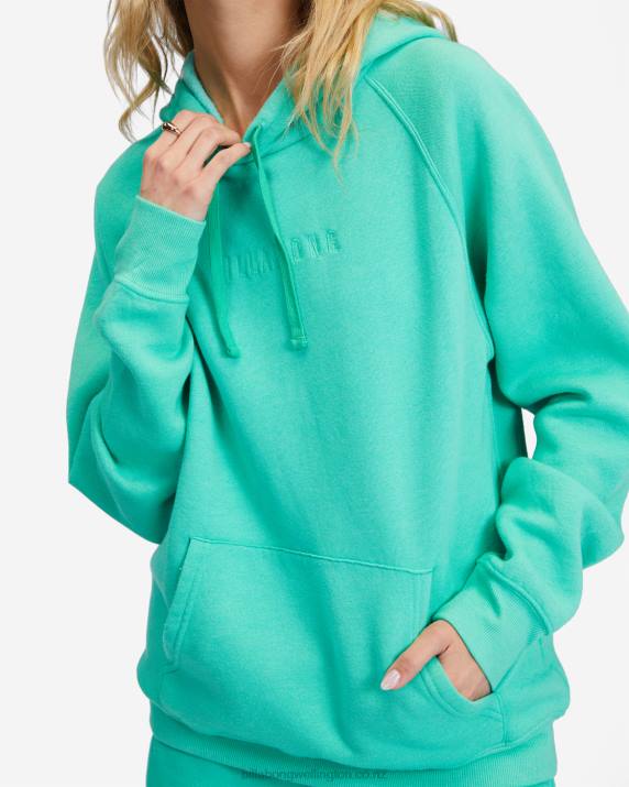 Women Tropical Green Billabong Legacy 2.0 Oversized Hoodie 80P82367