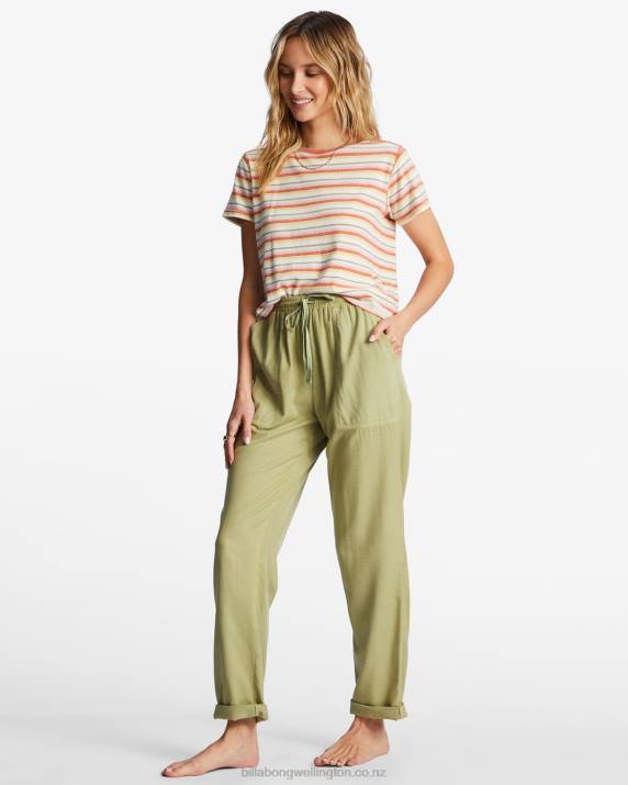 Women Avocado Billabong Beachy Keen Woven Pant 80P82120