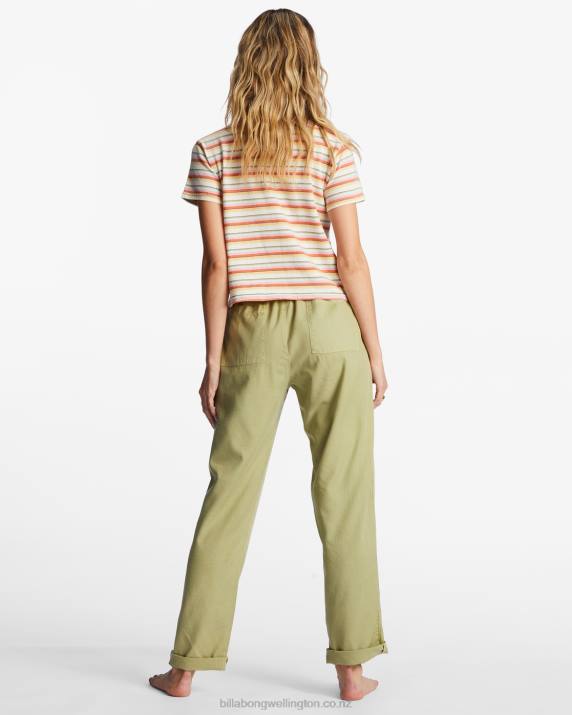 Women Avocado Billabong Beachy Keen Woven Pant 80P82120